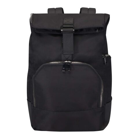 Rhine 15&quot; Rolltop-Rucksack aus recyceltem GRS-Material 18 L Standard | schwarz | ohne Werbeanbringung | Nicht verfügbar | Nicht verfügbar | Nicht verfügbar