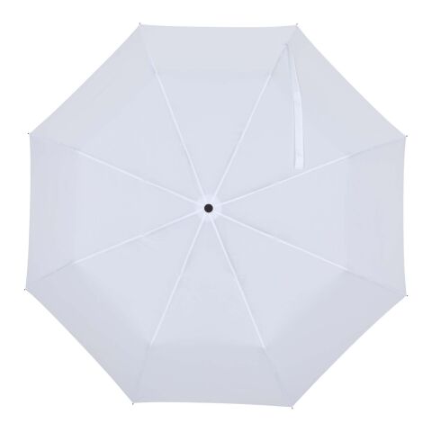 Aaron 23'' faltbarer manueller Regenschirm weiß