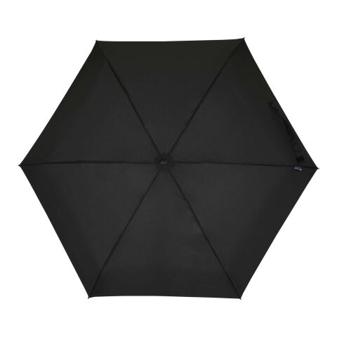 Jill 19" – zusammenklappbarer, kompakter 5-teiliger RPET-Regenschirm schwarz