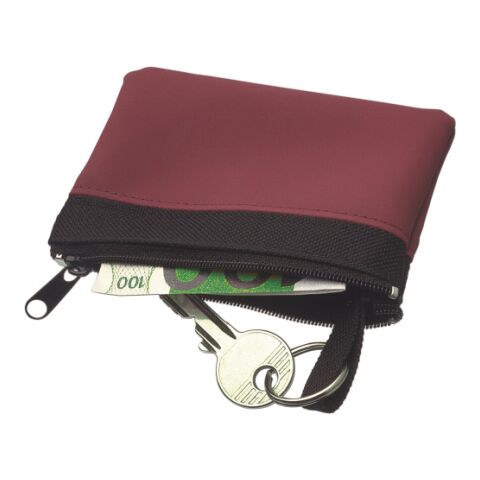 Schlüsseletui &#039;Zip&#039; aus PU/Nylon Schwarz | ohne Werbeanbringung | Nicht verfügbar | Nicht verfügbar