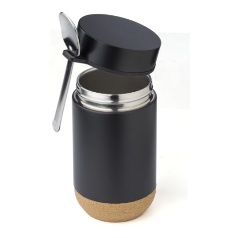 Doppelwandiger Essensbehälter Nash Schwarz | ohne Werbeanbringung | Nicht verfügbar | Nicht verfügbar