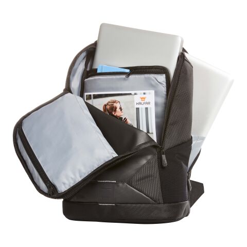 HALFAR® Notebook-Rucksack HASHTAG schwarz | ohne Werbeanbringung | Nicht verfügbar | Nicht verfügbar