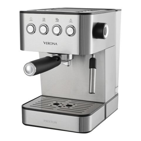Prixton Verona Kaffeemaschine silber | ohne Werbeanbringung