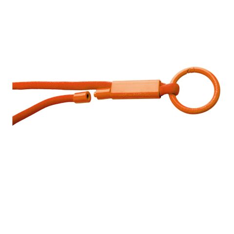 Tubyard Lanyard mit Band aus recyceltem Kunststoff orange | ohne Werbeanbringung | Nicht verfügbar | Nicht verfügbar