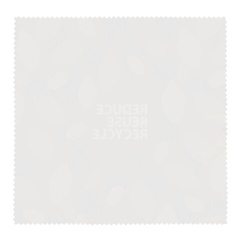 Caro Großes Reinigungstuch aus recyceltem PET weiß | Sublimation | Überall, Vorne | 170 mm x 180 mm
