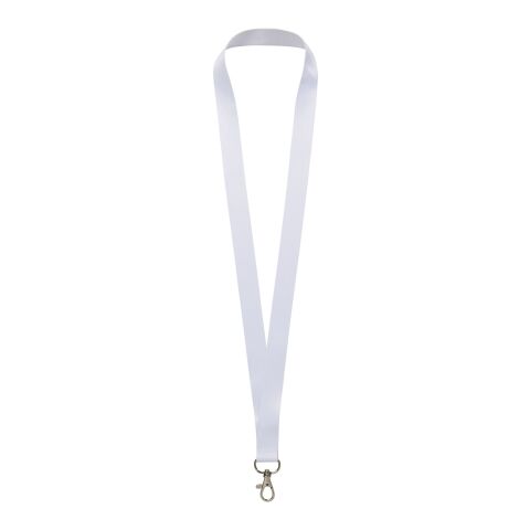 Lana Schlüsselband aus recyceltem PET Kunststoff – beidseitige Sublimation weiß | 10mm | ohne Werbeanbringung | Nicht verfügbar | Nicht verfügbar