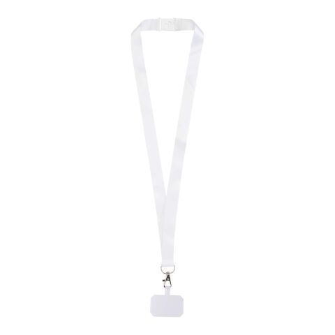 Addie Sublimation Lanyard mit Telefonhalterung und Sicherheitsverschluss weiss-weiss | Nicht verfügbar | ohne Werbeanbringung | Nicht verfügbar | Nicht verfügbar