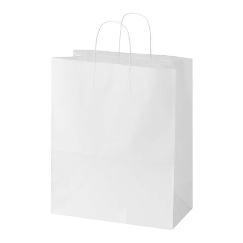 Kraft 80–90 g/m² Papiertasche mit Kordelgriffen – 32 × 17 × 39 cm weiss | ohne Werbeanbringung | Nicht verfügbar | Nicht verfügbar