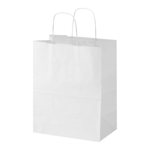 Kraft 80–90 g/m² Papiertasche mit Kordelgriffen – 25 × 15 × 32 cm weiss | ohne Werbeanbringung | Nicht verfügbar | Nicht verfügbar