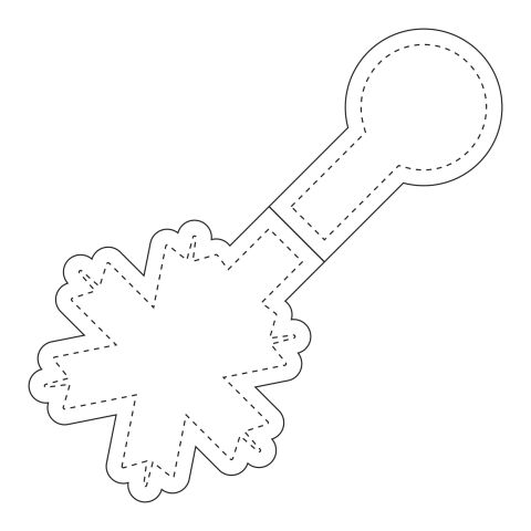 RFX™ Reflektierender PVC-Magnet Schneeflocke weiß | Not applicable | 1-farbiger Siebdruck | Vorderseite | 49 mm x 101 mm