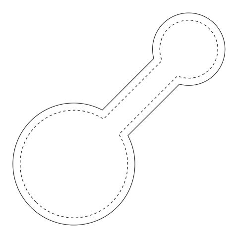 RFX™ Runder, reflektierender PVC-Magnet, groß transparent weiss | 1-farbiger Siebdruck | Vorderseite | 44 mm x 101 mm