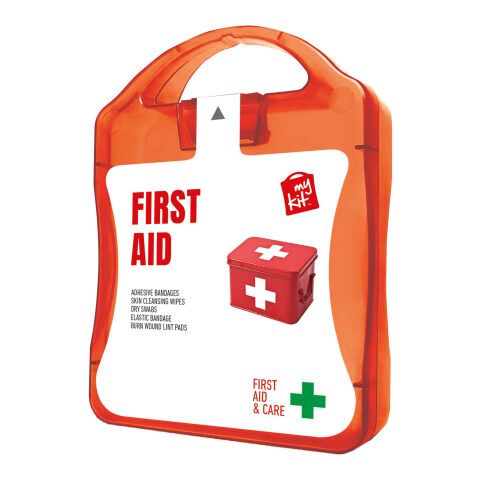 mykit, first aid, kit rot | Nicht verfügbar | 1-farbiger Digitaler Aufkleber | Vorderseite | 90 mm x 127 mm