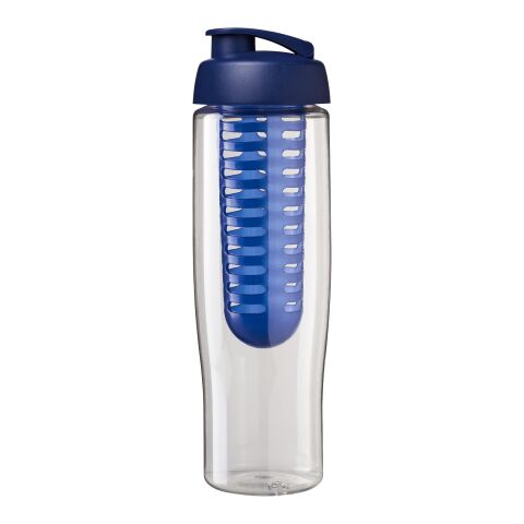 H2O Tempo® 700 ml Sportflasche mit Klappdeckel und Infusor transparent-blau | ohne Werbeanbringung | Nicht verfügbar | Nicht verfügbar