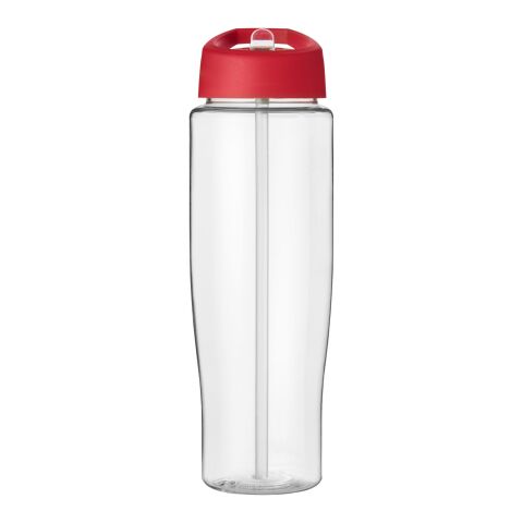 H2O Tempo® 700 ml Sportflasche mit Ausgussdeckel transparent-rot | ohne Werbeanbringung | Nicht verfügbar | Nicht verfügbar
