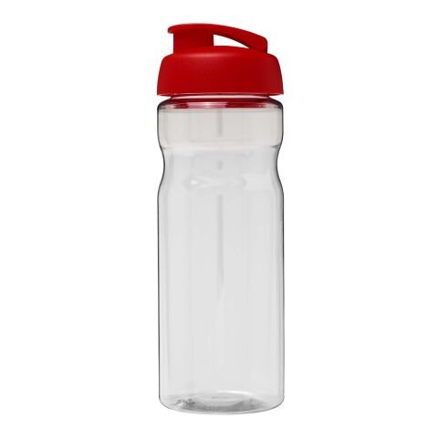 H2O Eco 650 ml Sportflasche mit Klappdeckel weiss-rot | ohne Werbeanbringung | Nicht verfügbar | Nicht verfügbar