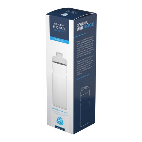 H2O Eco 650 ml Sportflasche mit Klappdeckel transparent-rot | ohne Werbeanbringung | Nicht verfügbar | Nicht verfügbar
