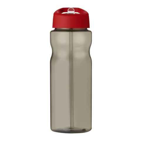 H2O Eco 650 ml Sportflasche mit Ausgussdeckel kohle-rot | ohne Werbeanbringung | Nicht verfügbar | Nicht verfügbar