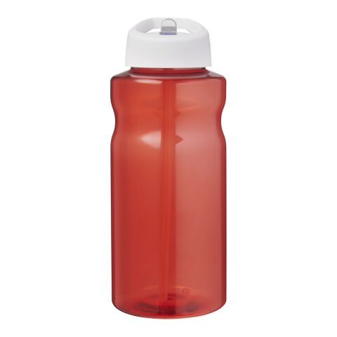 H2O Active® Eco Big Base 1L Sportflasche mit Ausgussdeckel rot-weiss | ohne Werbeanbringung | Nicht verfügbar | Nicht verfügbar