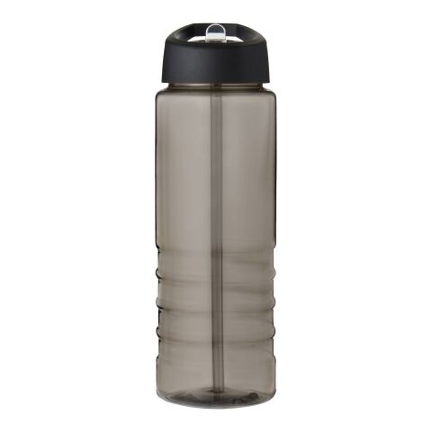 H2O Active® Eco Treble 750 ml Sportflasche mit Stülpdeckel kohle-schwarz | 1-farbiger Siebdruck | rundum | 210 mm x 75 mm