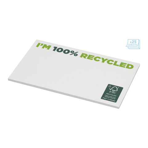 Sticky-Mate® recycelte Haftnotizen 127 x 75 mm weiss | 25 Seiten | ohne Werbeanbringung | Nicht verfügbar | Nicht verfügbar