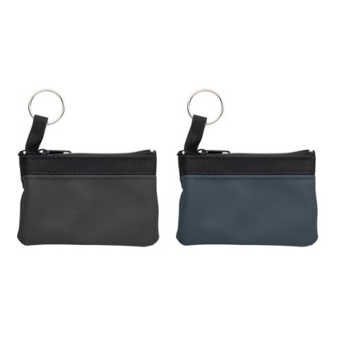 Schlüsseletui 'Zip' aus PU/Nylon Blau | ohne Werbeanbringung | Nicht verfügbar | Nicht verfügbar