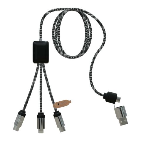 SCX.design C33 60W Typ C Ladekabel mit doppeltem Leuchtlogo Standard | heather schwarz | ohne Werbeanbringung | Nicht verfügbar | Nicht verfügbar