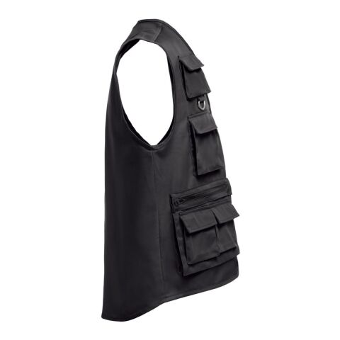 THC PIXEL. Weste (200 g/m²) aus Polyester und Baumwolle schwarz | ohne Werbeanbringung | Nicht verfügbar | Nicht verfügbar | Nicht verfügbar