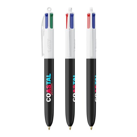 BIC® 4 Colours Kugelschreiber BritePix Digital Weiß-Schwarz