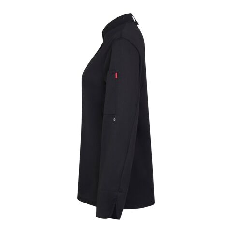 VL THOTH. Kochjacke für Damen (190 g/m²), aus Baumwolle (35 %) und recyceltem Polyester (65 %) schwarz | ohne Werbeanbringung | Nicht verfügbar | Nicht verfügbar | Nicht verfügbar