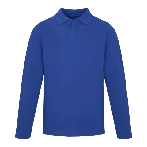 Oakville Langarm Poloshirt transparent blau | L