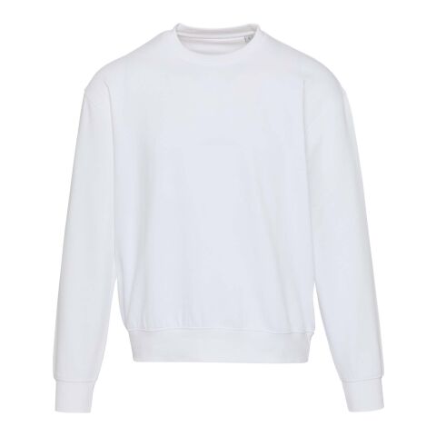 Boris Pullover mit Rundhalsausschnitt in Übergröße aus recycelter 280 g/m2 Bio Baumwolle (OCS), unisex Standard | weiss | XXL | ohne Werbeanbringung | Nicht verfügbar | Nicht verfügbar | Nicht verfügbar