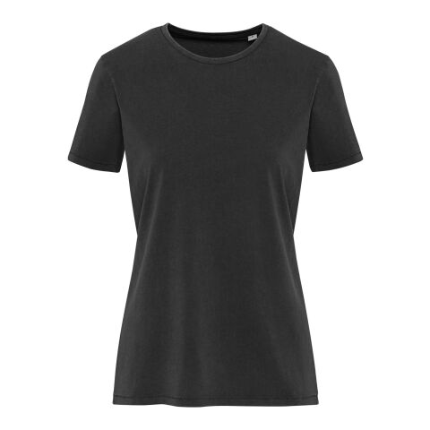 Nanaimo Kurzärmeliges T-Shirt für Damen im Washed Look, 160 g/m2 Standard | schwarz | XXL | ohne Werbeanbringung | Nicht verfügbar | Nicht verfügbar | Nicht verfügbar