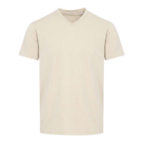 Balfour Kurzärmeliges T-Shirt V-Ausschnitt aus 200 g/m² Bio Baumwolle (OCS), unisex Sandstone | XL