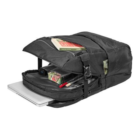 ZIPPERS BPACK. Laptop-Rucksack 15.6&#039;&#039; aus 840D und 300D-Jacquard Schwarz | ohne Werbeanbringung | Nicht verfügbar | Nicht verfügbar