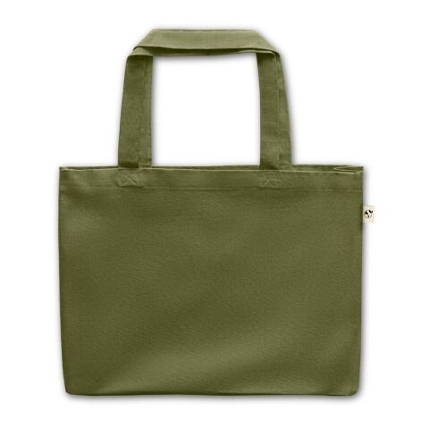 CAMDEN. Tragetasche aus Baumwolle (50%), recycelter Baumwolle (30%) und polyester (20% rPET) (280 g/m²) Dunkelgrün | ohne Werbeanbringung | Nicht verfügbar | Nicht verfügbar | Nicht verfügbar