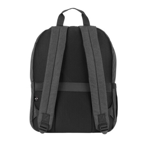 GIJON. Laptop-Rucksack aus 600D recyceltem Polyester, HD und Innenfutter aus 210D recyceltem Polyester anthrazit | ohne Werbeanbringung