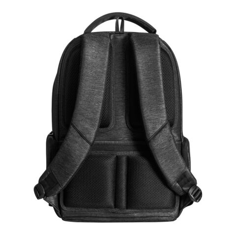 BOSTON. Wasserdichter 2Tone Nylon 17&#039;&#039; Laptop-Rucksack Schwarz | ohne Werbeanbringung