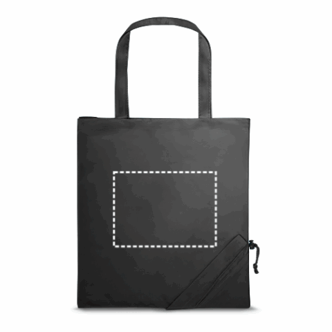 SHOPS. Faltbare Tragetasche aus 190T schwarz | ohne Werbeanbringung | Nicht verfügbar | Nicht verfügbar | Nicht verfügbar