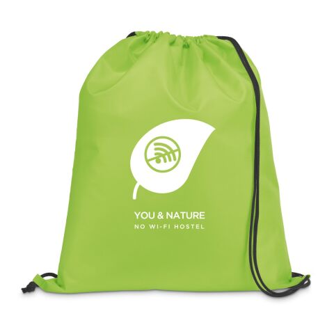 CARNABY. 210D Rucksacktasche mit schwarzen Zugbändern Dunkelblau | ohne Werbeanbringung | Nicht verfügbar | Nicht verfügbar | Nicht verfügbar