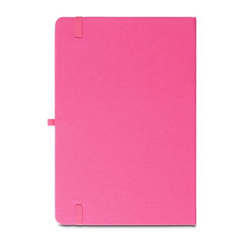 ANNE. A5 Notizbuch aus recyceltem Polyester (100% rPET) mit linierten Seiten Rosa | ohne Werbeanbringung | Nicht verfügbar | Nicht verfügbar | Nicht verfügbar