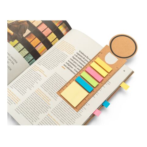 SAWYER. Büroset 3-in-1- aus 100 % Recyclingpapier mit runder Oberseite und schwarzem Aufdruck rundum Natur | ohne Werbeanbringung | Nicht verfügbar | Nicht verfügbar