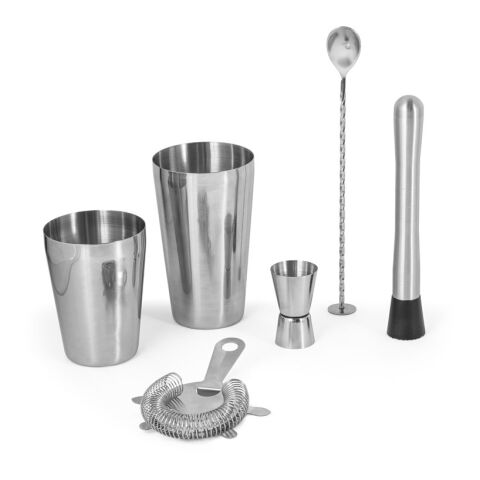 BRAMBLE. Cocktail-Set aus Edelstahl bestehend aus 6 Teilen Silber | ohne Werbeanbringung | Nicht verfügbar | Nicht verfügbar | Nicht verfügbar