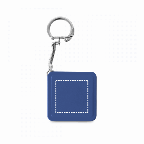 ASHLEY. Schlüsselanhänger mit Maßband Blau | ohne Werbeanbringung | Nicht verfügbar | Nicht verfügbar | Nicht verfügbar