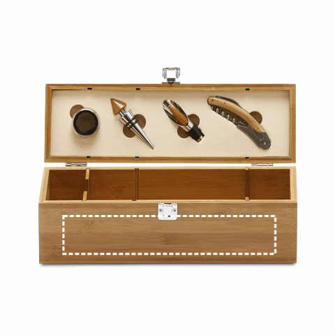 SYRAH. Weinkasten aus Bambus, ABS und Edelstahl Natur | ohne Werbeanbringung | Nicht verfügbar | Nicht verfügbar | Nicht verfügbar