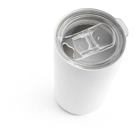 SLIDER. Reisebecher (Sublimation) aus Edelstahl 380 ml Weiß | ohne Werbeanbringung | Nicht verfügbar | Nicht verfügbar | Nicht verfügbar