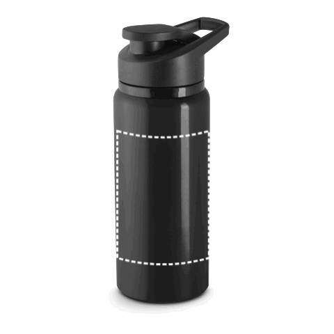 SHAWN. Sportflasche aus 100% recyceltem aluminium 600 mL schwarz | ohne Werbeanbringung | Nicht verfügbar | Nicht verfügbar | Nicht verfügbar