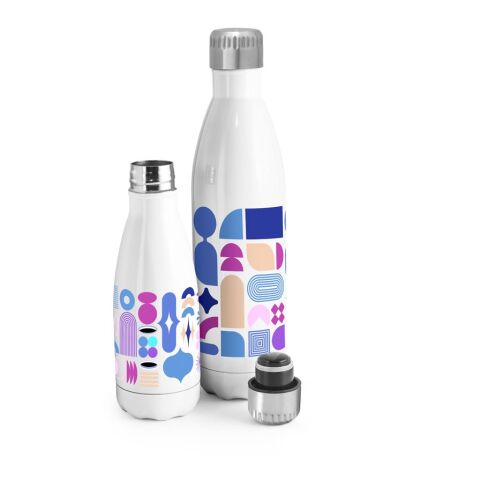 AMORTI S. Sublimationsflasche aus Edelstahl 380 mL Weiß | ohne Werbeanbringung | Nicht verfügbar | Nicht verfügbar | Nicht verfügbar
