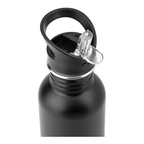 EDBERG. Edelstahlflasche mit einwandiger Ausführung schwarz | ohne Werbeanbringung | Nicht verfügbar | Nicht verfügbar | Nicht verfügbar