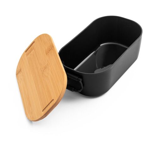 MAHLEB. Luftdichte PP-Box mit Bambusdeckel schwarz | ohne Werbeanbringung | Nicht verfügbar | Nicht verfügbar | Nicht verfügbar