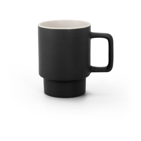 KUERTEN. Keramikbecher mit matter Oberfläche 330 ml Schwarz | ohne Werbeanbringung | Nicht verfügbar | Nicht verfügbar | Nicht verfügbar